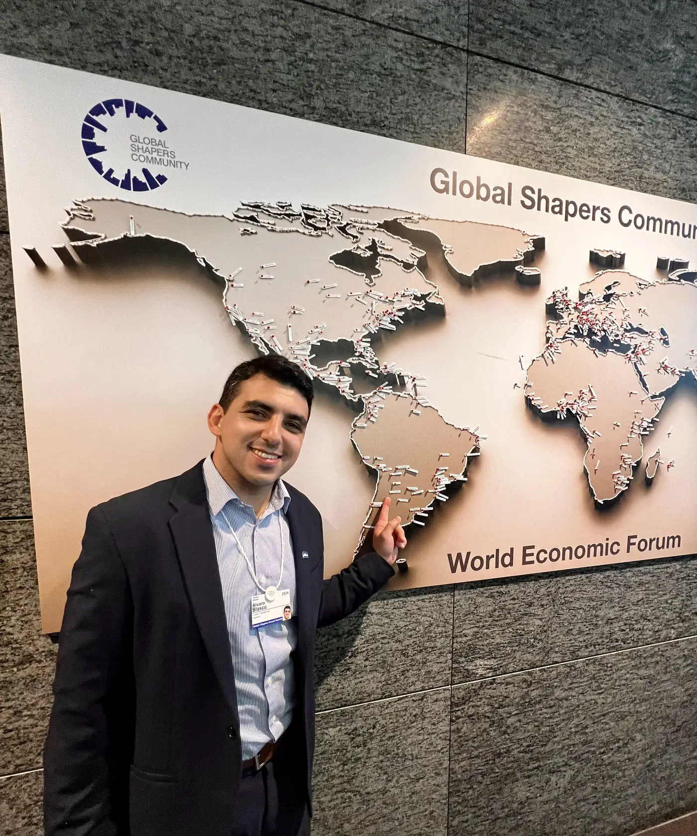 Alvaro Blasco en el World Economic Forum, comunidad Global Shapers